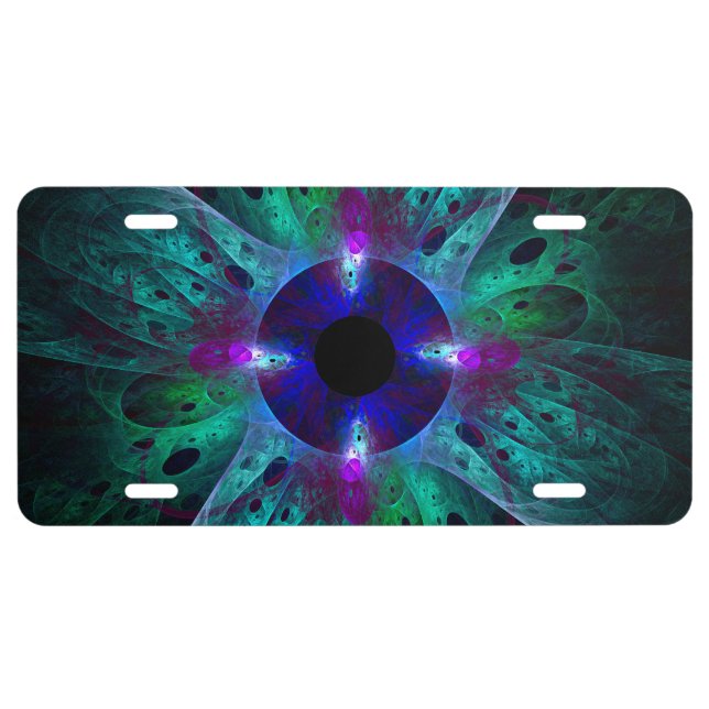 The Eye Abstract Art License Plate (Front)