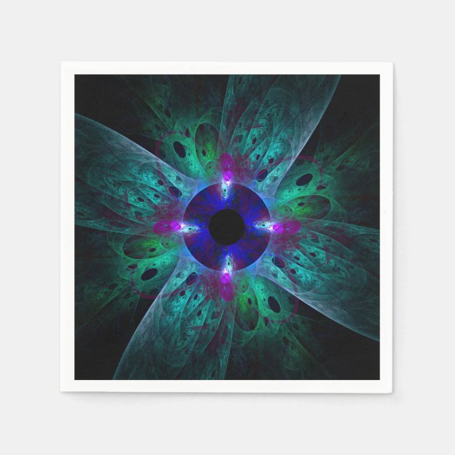 The Eye Abstract Art Napkins (Front)