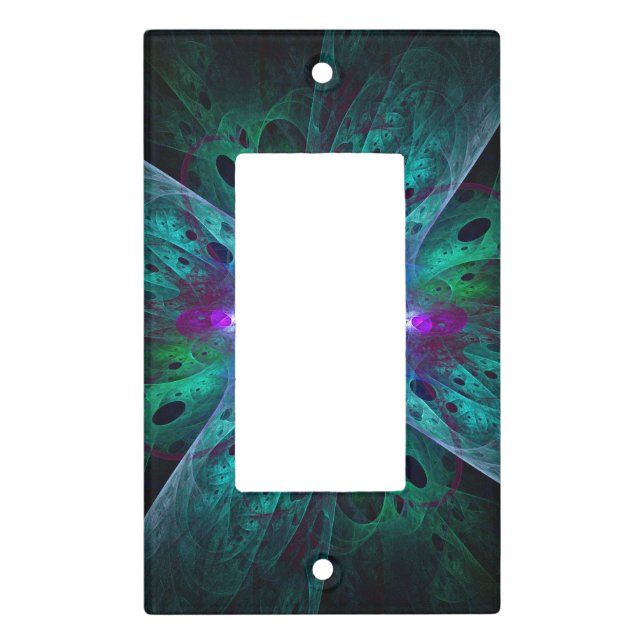 The Eye Abstract Art Single Rocker Light Switch Cover (Front)