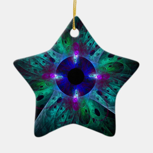 The Eye Abstract Art Star Ornament (Front)