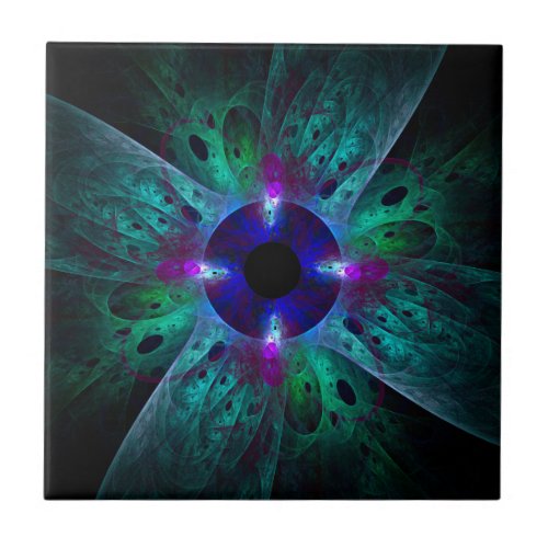 The Eye Abstract Art Tile