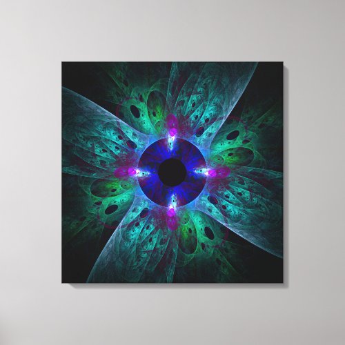 The Eye Abstract Art Wrapped Canvas Print