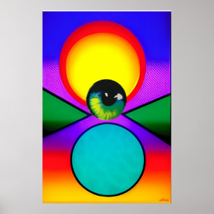 The Eye Drop Ken Gage Psychedelic Art Poster