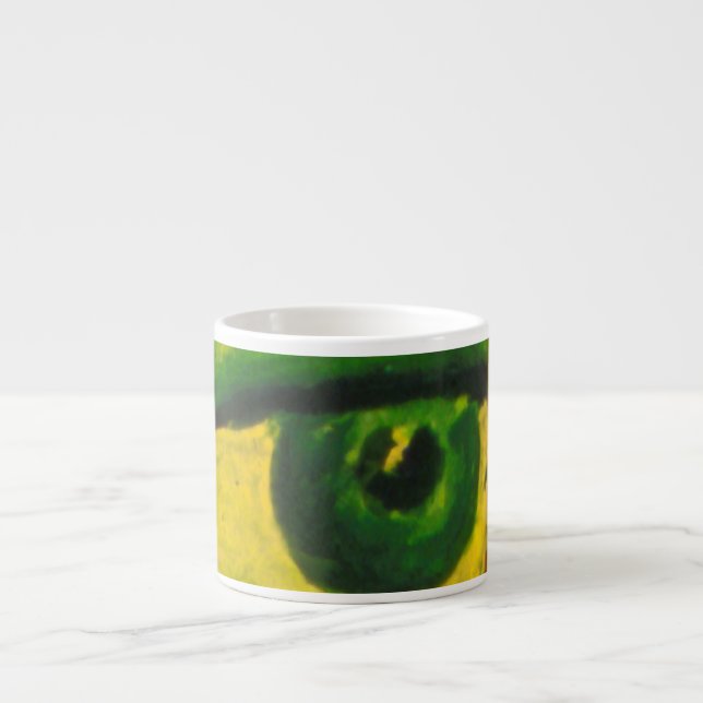 The Eye - Gold & Emerald Awareness Espresso Cup (Front)