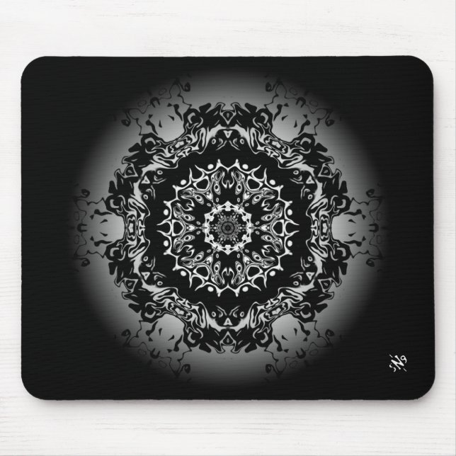the eye - hunting abstract pattern mouse pad (Front)