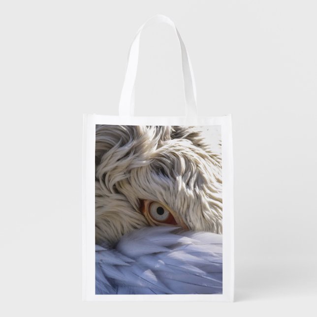 The Eye of a Pelican Grocery Bag (Front)