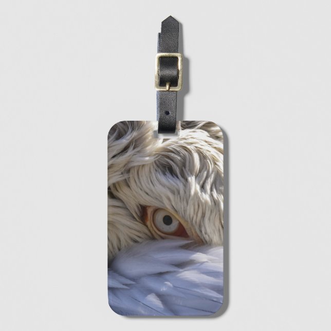 The Eye of a Pelican Luggage Tag (Front Vertical)