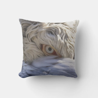 The Eye of a Pelican Outdoor Pillow
