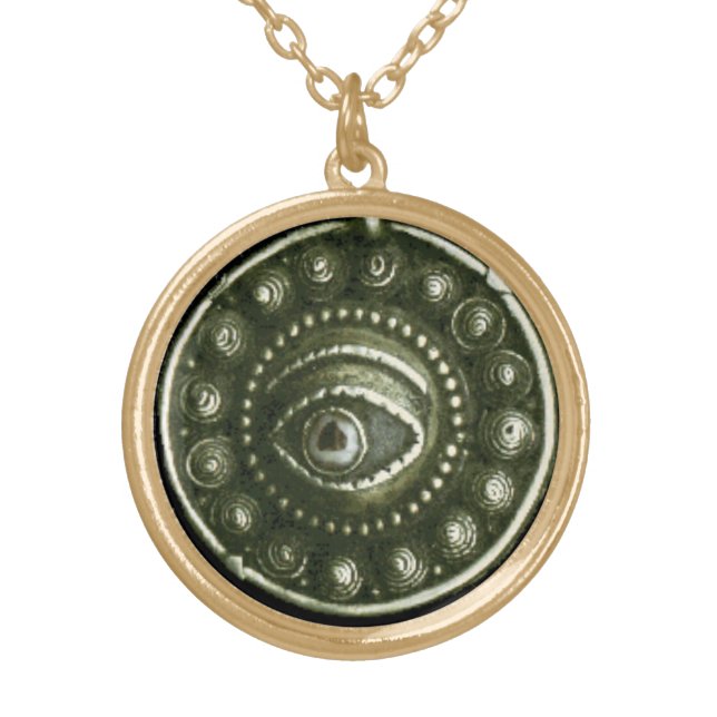 THE EYE OF BUDDHA GOLD PLATED NECKLACE (Front)