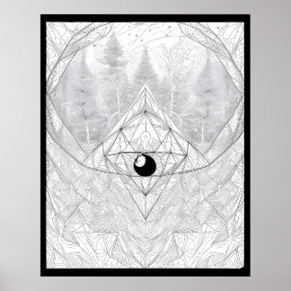 The Eye of Cosmic Forest Poster