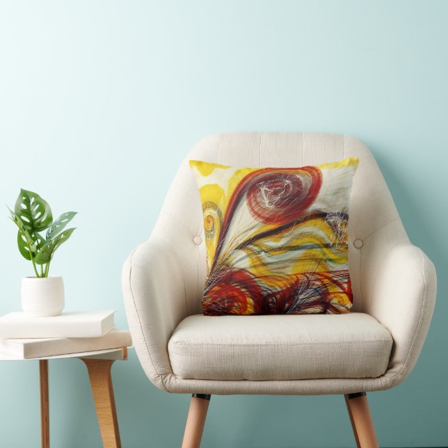 The Eye of God by Georgiana Houghton  Throw Pillow (Chair)