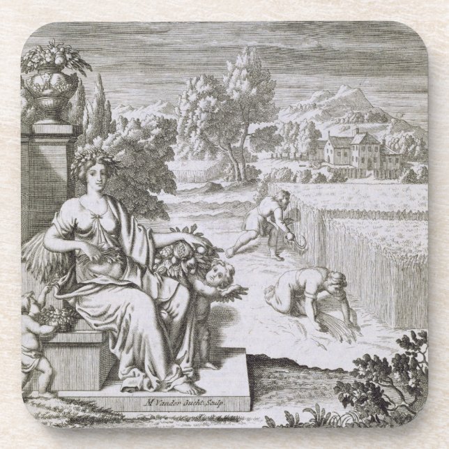 The Eye of God Watches the Harvest, illustration f Drink Coaster (Front)