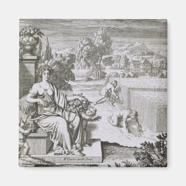 The Eye of God Watches the Harvest, illustration f Magnet (Front)