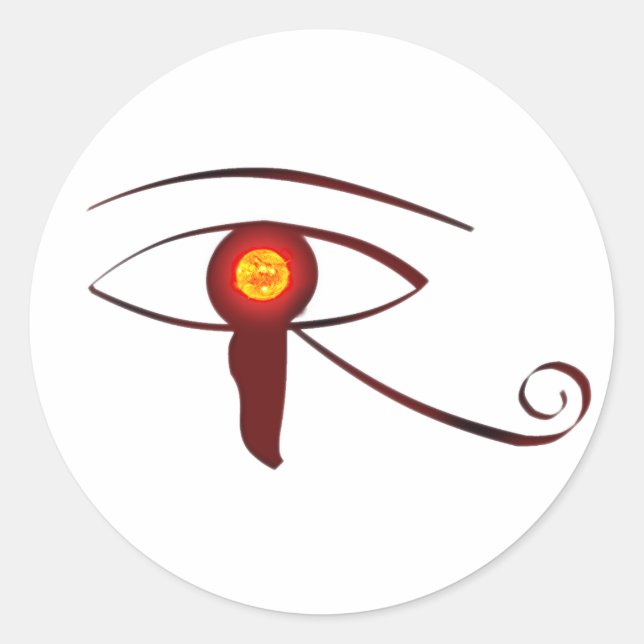 The Eye of Horus Classic Round Sticker (Front)
