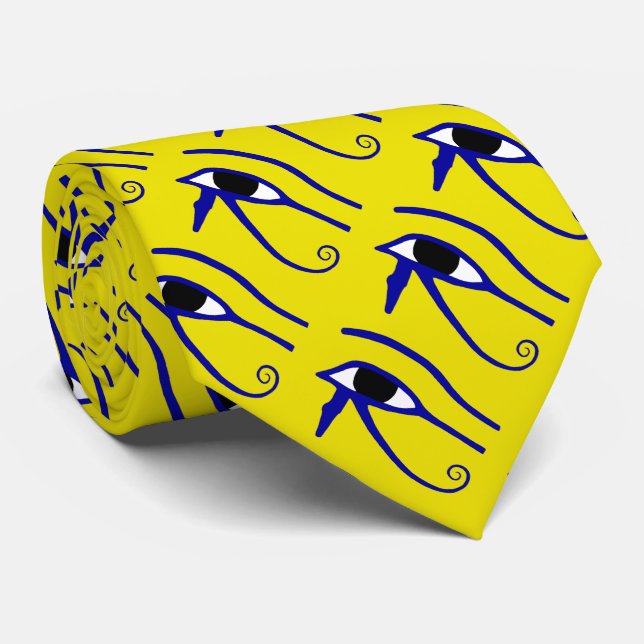 The Eye of Horus Neck Tie (Rolled)
