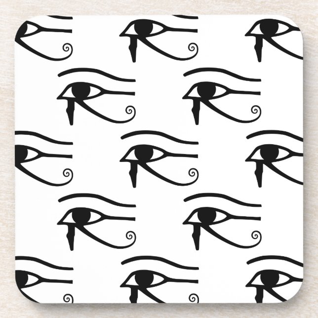 The Eye Of Horus Pattern Beverage Coaster (Front)