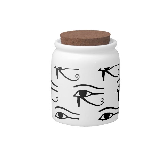 The Eye Of Horus Pattern Candy Jar (Front)