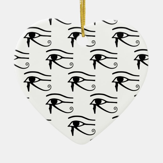 The Eye Of Horus Pattern Ceramic Ornament (Front)