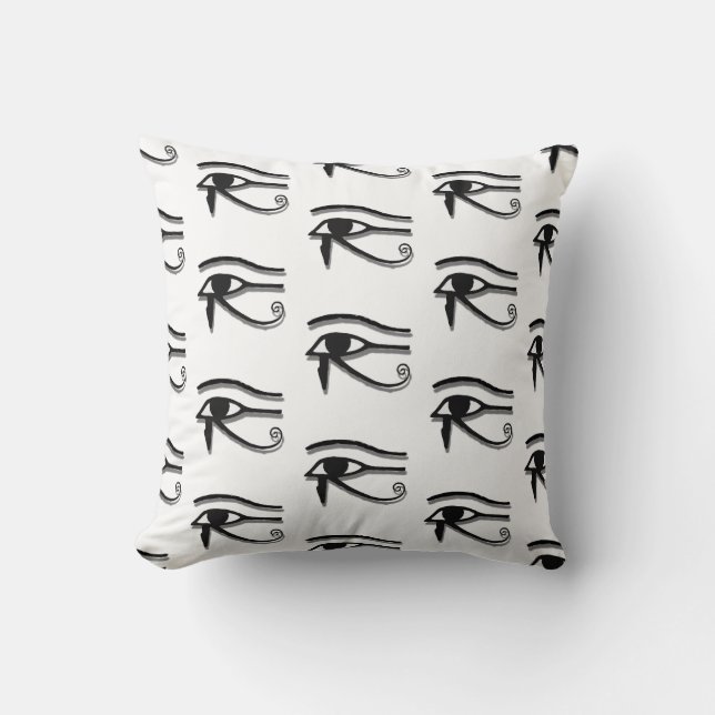 The Eye of Horus Pattern Decor Throw Pillow (Front)