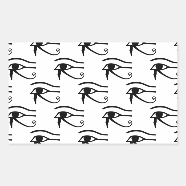 The Eye Of Horus Pattern Rectangular Sticker (Front)
