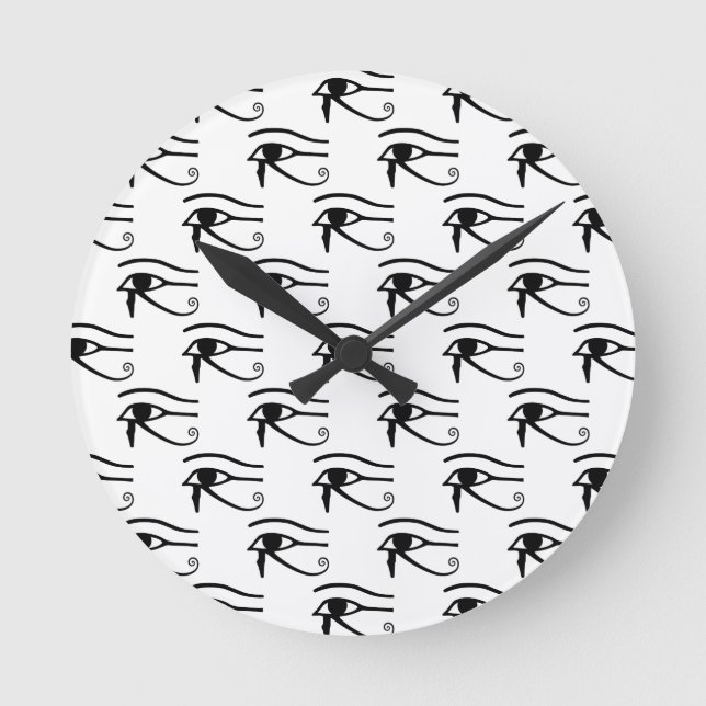 The Eye Of Horus Pattern Round Clock (Front)