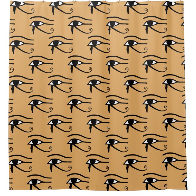 The Eye of Horus Pattern Shower Curtain (Front)