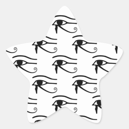 The Eye Of Horus Pattern Star Sticker