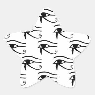 The Eye Of Horus Pattern Star Sticker