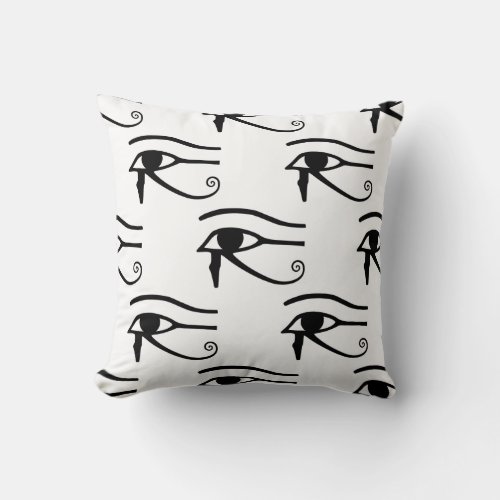 The Eye of Horus Pattern Throw Pillow