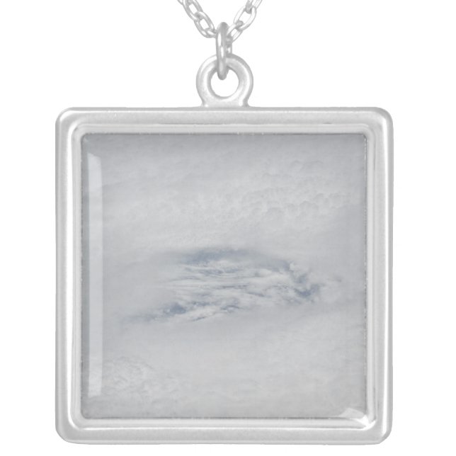 The eye of Hurricane BIll Silver Plated Necklace (Front)