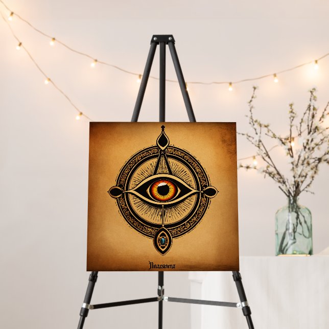 The Eye of Power Foam Board (In Situ (Stand))