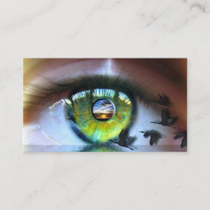 The Eye of the Beholder Soap Dispenser And Toothbr Business Card