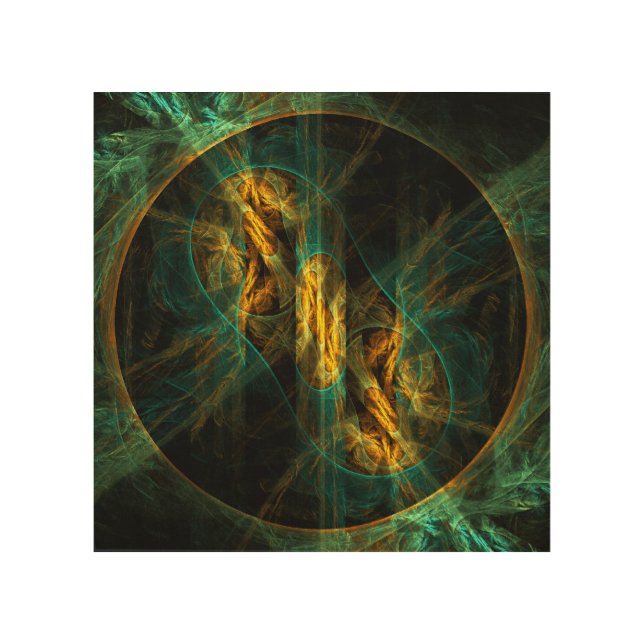 The Eye of the Jungle Abstract Art (Front)