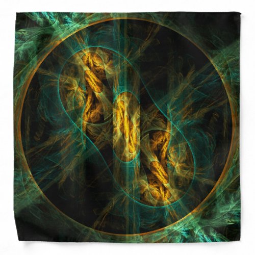 The Eye of the Jungle Abstract Art Bandana