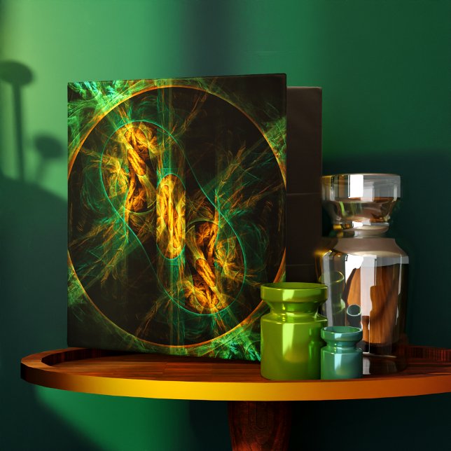 The Eye of the Jungle Abstract Art Binder (The Eye of the Jungle Abstract Art Binder)