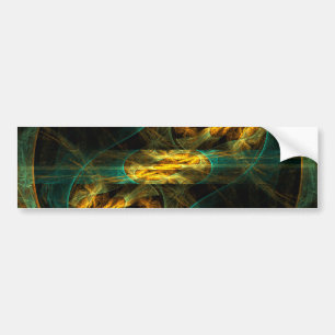 The Eye of the Jungle Abstract Art Bumper Sticker