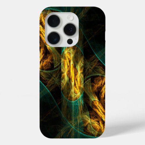 The Eye of the Jungle Abstract Art iPhone 15 Pro Case