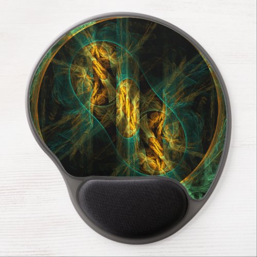 The Eye of the Jungle Abstract Art Gel Mousepad