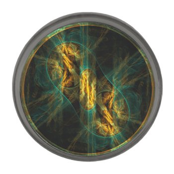The Eye Of The Jungle Abstract Art Gunmetal Finish Lapel Pin by OniArts at Zazzle