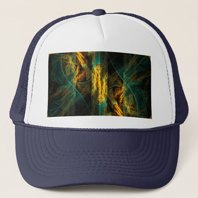 The Eye of the Jungle Abstract Art Hat (Front)