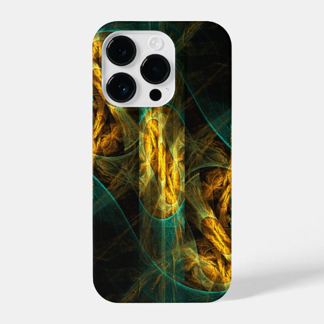 The Eye of the Jungle Abstract Art iPhone Case (Back)