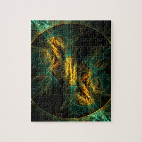 The Eye of the Jungle Abstract Art Jigsaw Puzzle