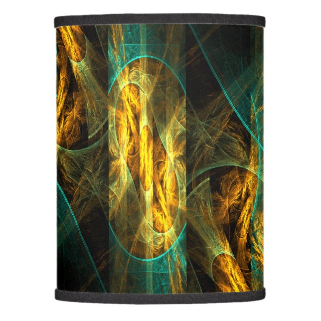 The Eye of the Jungle Abstract Art Lamp Shade (Front)