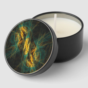 The Eye of the Jungle Abstract Art Mini Candle Favors
