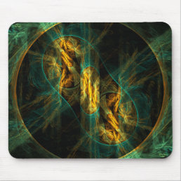 The Eye of the Jungle Abstract Art Mousepad