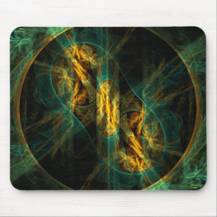 The Eye of the Jungle Abstract Art Mousepad