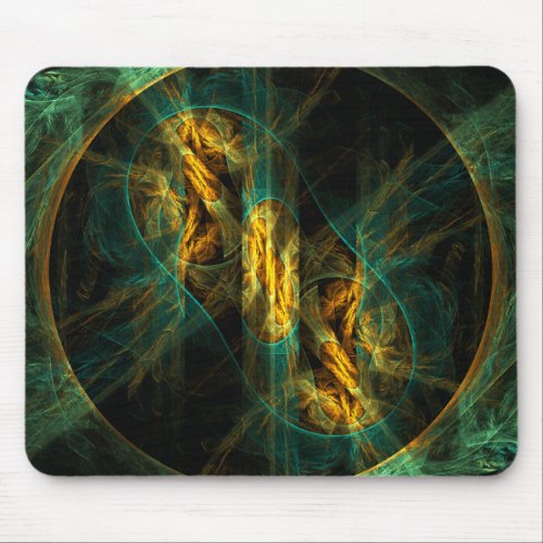 The Eye of the Jungle Abstract Art Mousepad