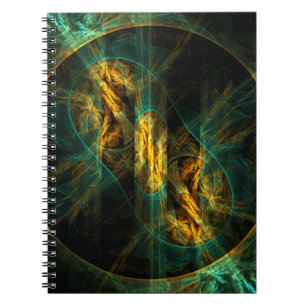 The Eye of the Jungle Abstract Art Notebook