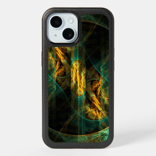 The Eye of the Jungle Abstract Art iPhone 15 Case