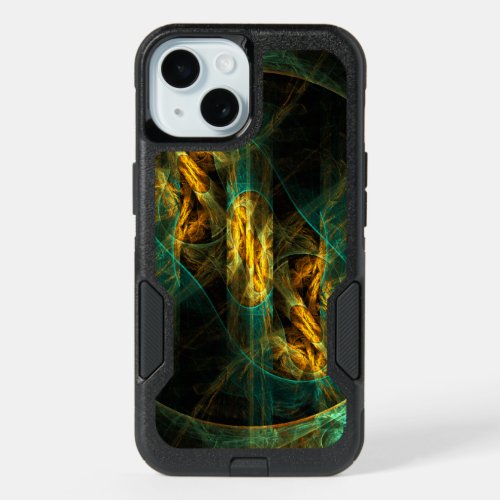 The Eye of the Jungle Abstract Art iPhone 15 Case